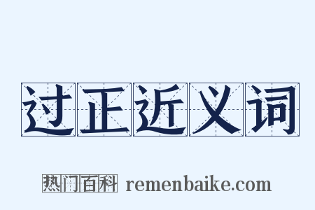 过正近义词是什么意思的图片